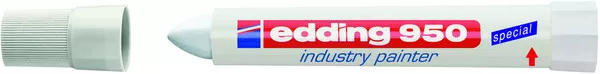 Edding 950 Industrie Pasten Marker weiß Rundspitze ca. 10mm industry painter NEU
