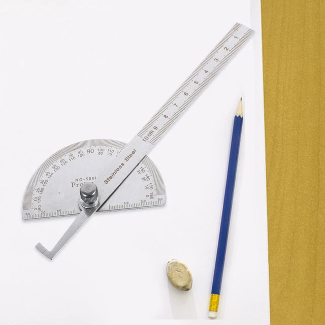 Protractor Style Angleboard ANGLE GAUGE MATH Protractor 180 Degree Protractor Swing Arm Protractor ...