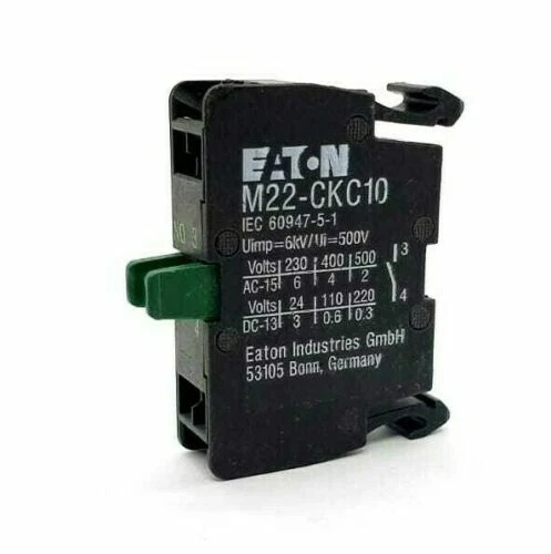 1PCS EATON M22-CKC10 Contact Block Spring-cage Black ✦KD