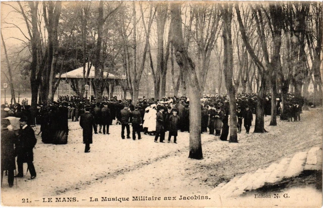 CPA AK Le MANS - La Musique Militaire aux Jacobins (391189)