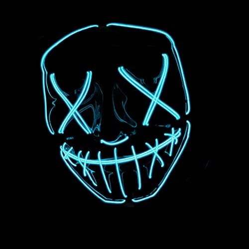 Original Cup Masque LED La Purge® | Nightmare Bleu | Qualité Premium | Plasti...