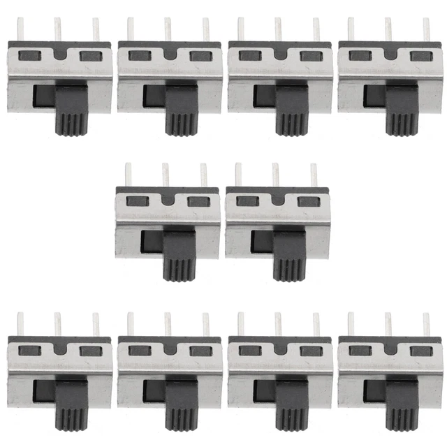 20 pz interruttori verticali posizione 3 pin interruttore corrente metallica