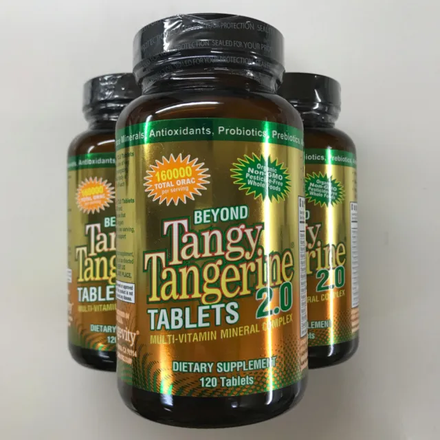 Youngevity Dr. Wallach Beyond Tangy Tangerine BTT 2.0 Tablets - 120 (3 Pack)