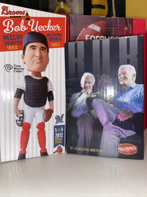 Milwaukee Brewers Bob Uecker Bobblehead Lot Braves Catcher Bobble
