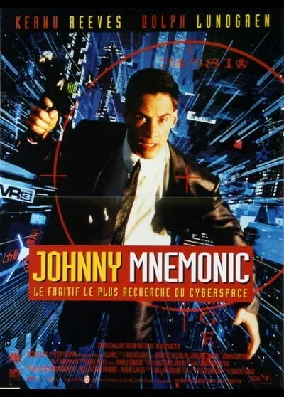 affiche du film JOHNNY MNEMONIC 120x160 cm