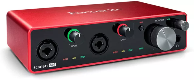 Focusrite SCARLETT 4i4 Interface Audio 4-In, 4-Out Troisième Génération