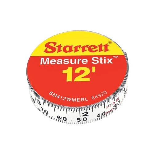 TAPE MEASURE WITH SelfAdhesive Backing for Work Bench Drafting Table