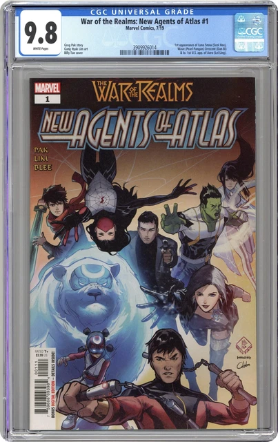 War of the Realms New Agents of Atlas 1A Tan CGC 9.8 2019 3909926014