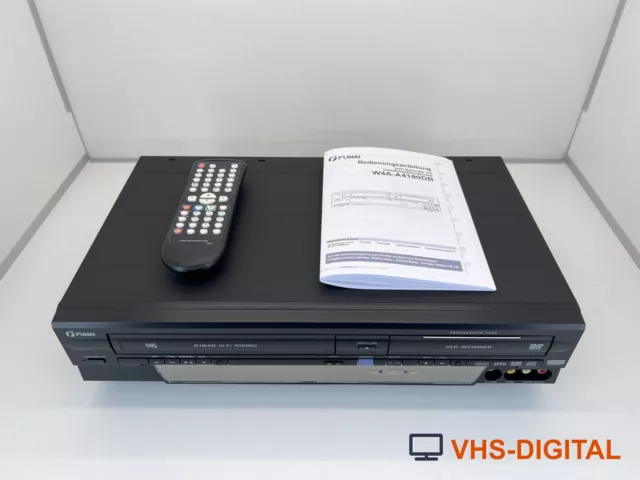 Funai W4A-A4180DB - DVD VHS Video Recorder VCR Kombigerät zum Digitalisieren