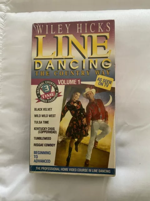 Line Dancing the Country Way, Vol. 1 Wiley Hicks [VHS] - VHS TAPE NEW SEALED