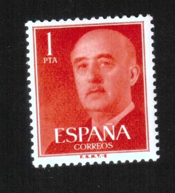 España 1960 Ediifil 1290 Franco Pie De Imprenta F.n.m.t.b. Nuevo