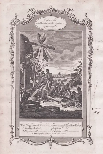 Cacheu Guinea-Bissau Africa Afrika Afrique Kupferstich engraving 1779