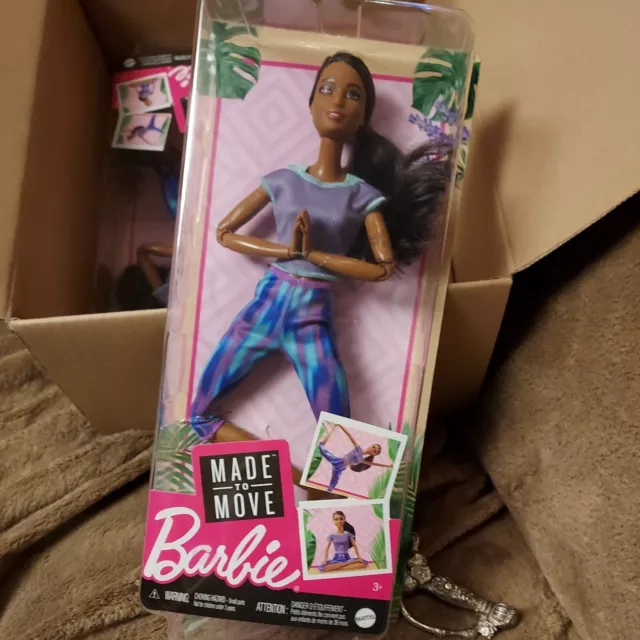 Barbie Doll Made To Move African American 22 Flexible Joints NEW yoga poses  NIB