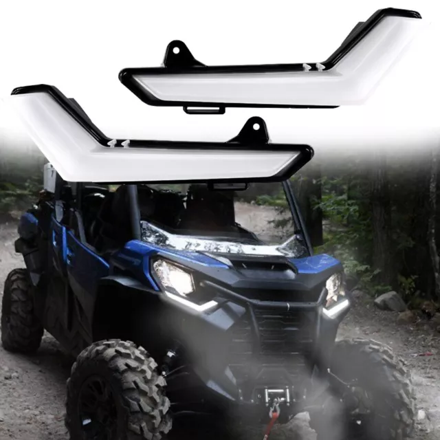 Front LED Daytime Running Lights For Can Am Defender Max HD8 HD10 2020-2023