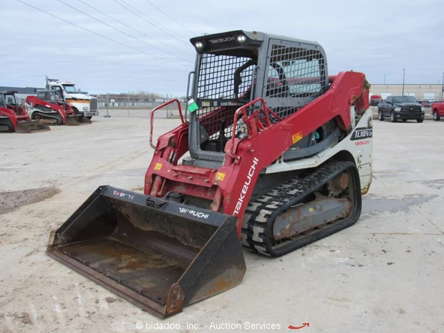 2018 Takeuchi TL10V2-R Skid Steer Crawler Track Loader Aux Hyd Diesel bidadoo