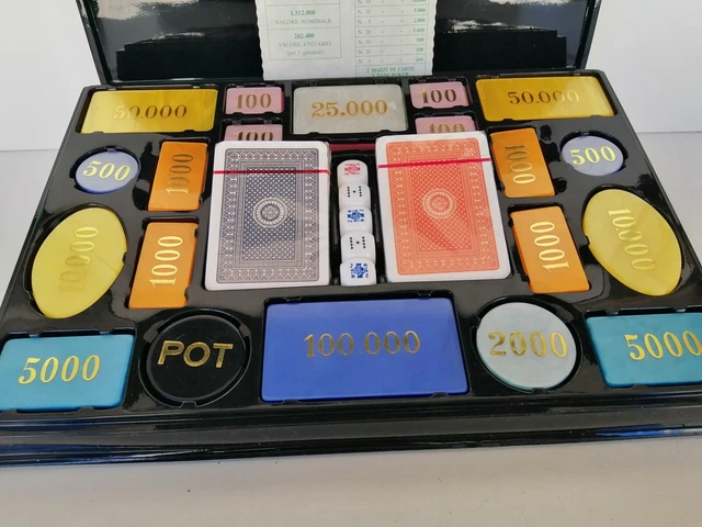 Fiches Da Poker 100 Pezzi - 5 Colori - Per Casinò Domestico, Giochi E Apprendimento Bambini - Foto 9