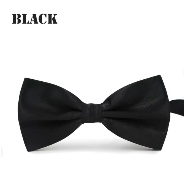 Mens Silk Tuxedo Formal Bow Tie Satin Wedding Party Pre Tied Bowtie Necktie Ties