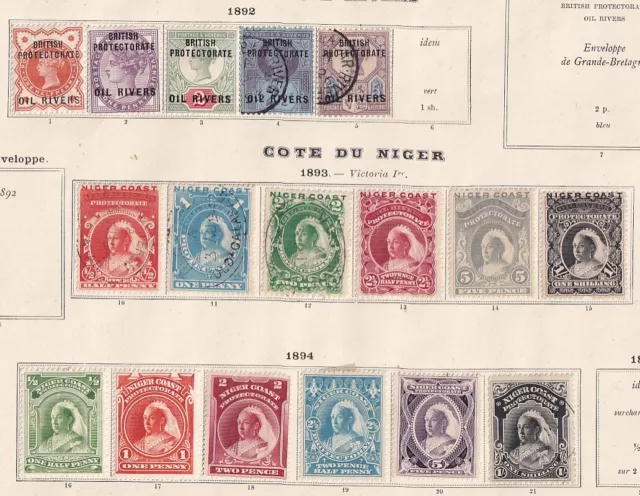 Nigeria 1892 Collection of 17 CLASSIC stamps / HIGH VALUE!