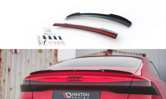 CUP Heckspoiler Ansatz SCHWARZ für Audi RS7 S7 A7 C8 4K S-Line Aufsatz Spoiler