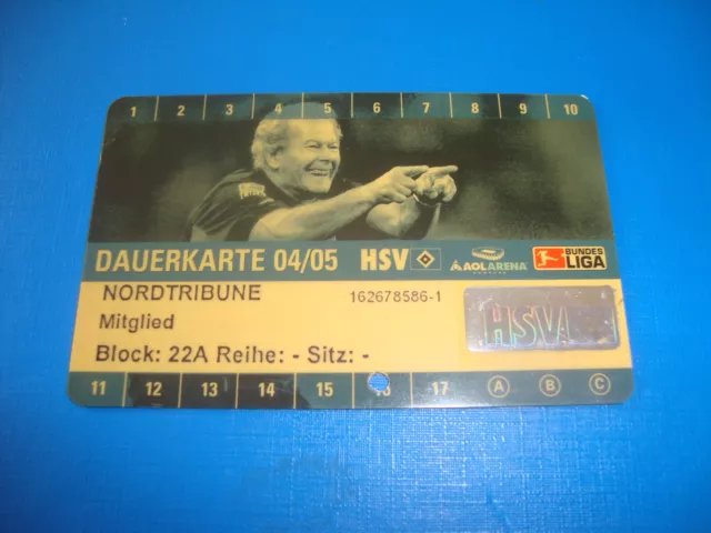 2004 Ticket Dauerkarte HSV Hamburger SV Eintrittskarte Sammler Bundesliga