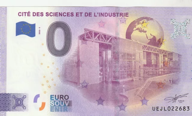 Billet touristiques 0 euro Cité des Sciences      Réf:  683  de 2023