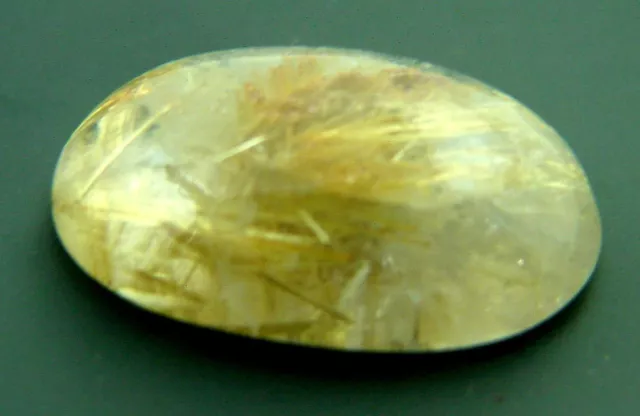 Butw Naturel Brésilien Rutile Quartz Cabochon Pierre Précieuse Lapidaire 4806P