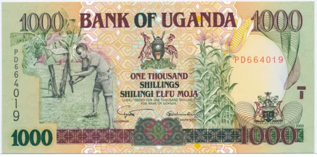Uganda 1,000 Shillings 2003, P.39Ab_UNC