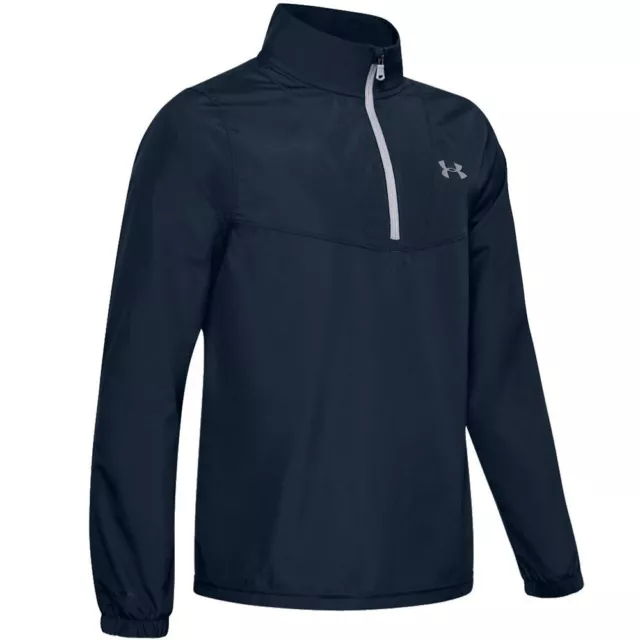 Top Under Armour Golf Junior Storm mezza cerniera, ragazzi bambini, leggero, navy, NUOVO