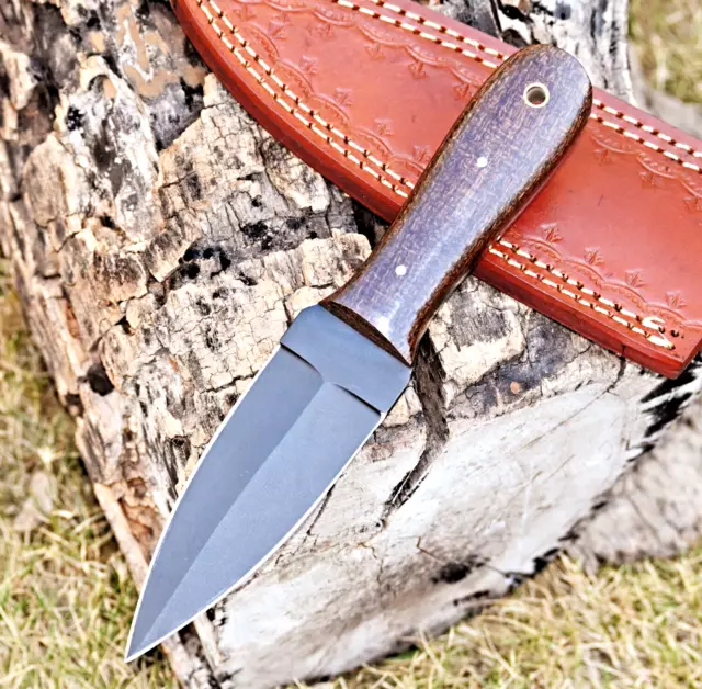 Custom HandMade Throwing Boot Knife - Hand Forged Carbon Steel Blade 2789