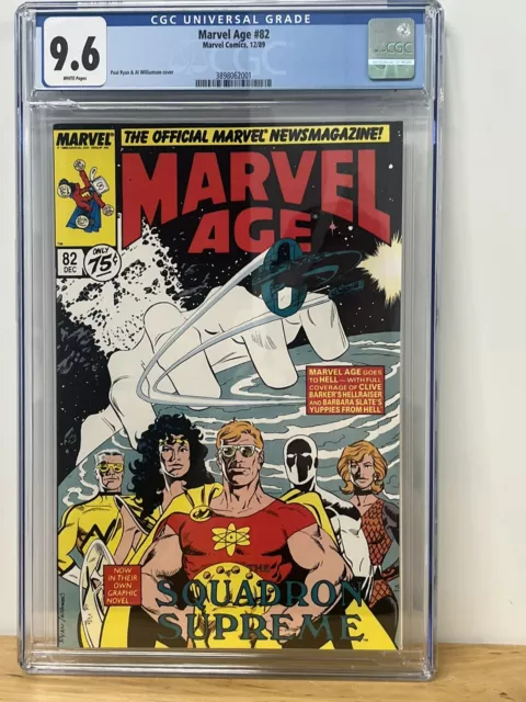 Marvel Age #82 CGC 9.6 NM+ WP 1st App/Preview Of Cable Deadpool X-Men New Case
