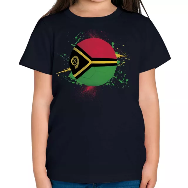 Vanuatu Football Kids T-Shirt Tee Top Gift World Cup Sport