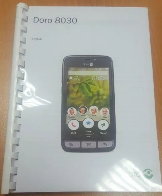 Doro Phone Easy 8030 Printed Instruction Manual User Guide 80 Pages A5