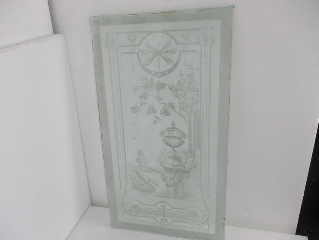 Antique Reclaimed French Stained  Glass Panel Doors Victorian Architectural
