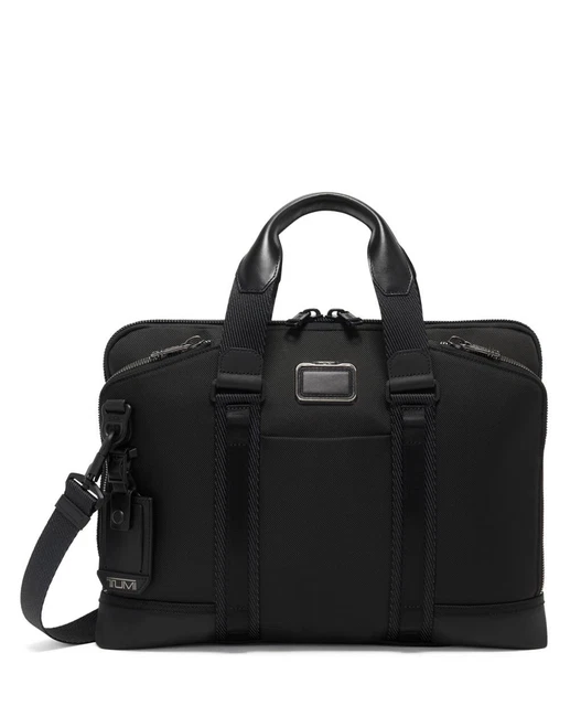 TUMI Alpha Bravo Academy Briefcase, Black (MSRP $475) BRAND NEW