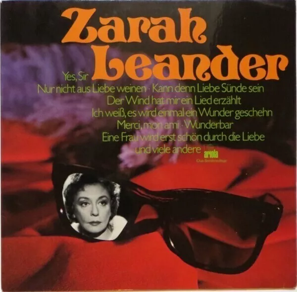 Zarah Leander NEAR MINT Ariola Vinyl LP