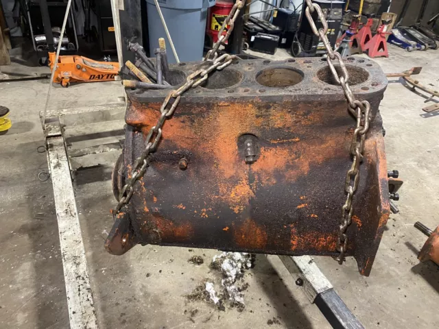 1938-1954 Allis Chalmers B Engine Block 4 Cylinder AM-2916-12 848057 #2029E