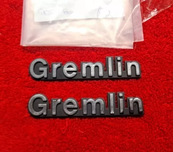 1978 Amc Gremlin Box Emblem Badge Used Vintage Badge "Gremlin" Vtg Set