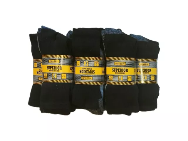 Mens Heavy Duty Extra Thick Work Padded Socks Reinforced Size UK 6-11 & UK 11-14