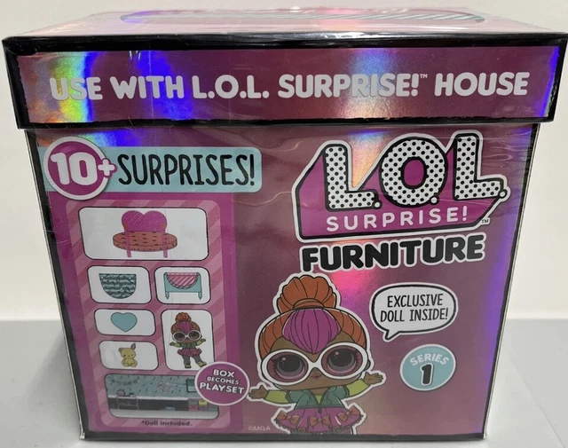 LOL SURPRISE DOLL House Furniture Bedroom Playset Crib Bed w/Neon QT