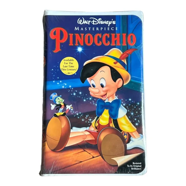 PINOCCHIO VHS Movie Masterpiece Collection Walt Disney  SEALED BRAND NEW