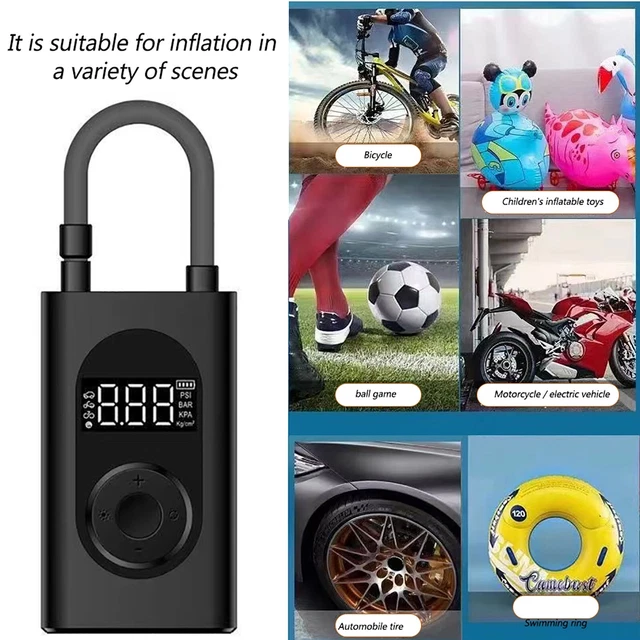 Small Portable Multifunctional Wireless Air Pump Suitable For Tire Football