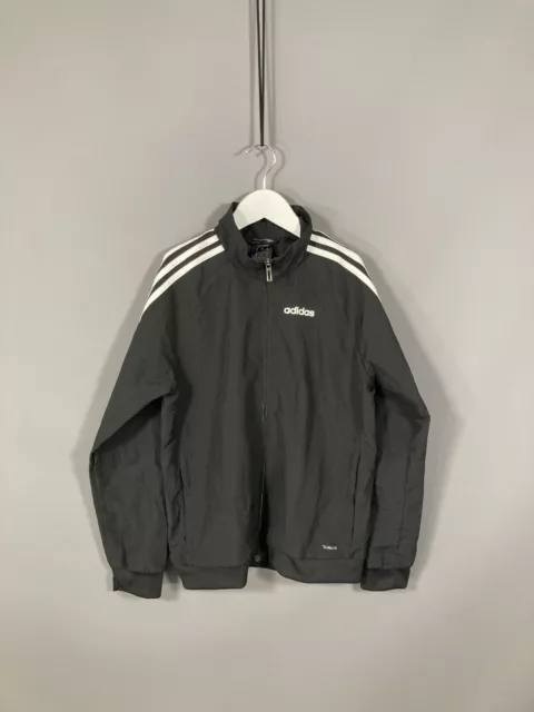 ADIDAS FULL ZIP Track Top - Age 11-12yrs - Black - Great Condition - Boy’s