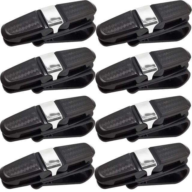 8PCS Glasses Holders for Car Sun Visor Sunglasses Holder Clip Hanger Eyeglasses