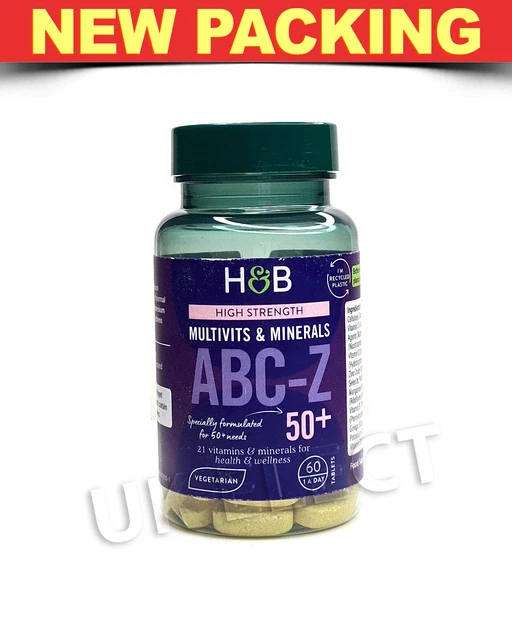 HOLLAND & BARRETT ABCZ for SENIORS (50+) MULTIVITAMINS & Minerals