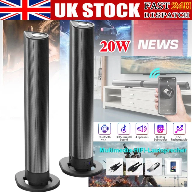 3D SURROUND SOUND Bar Bluetooth Soundbar System Wireless Theater