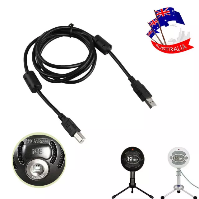 USB 2.0 Cable Cord For Blue Snowball iCE Condenser Mic Microphone Cable Replace