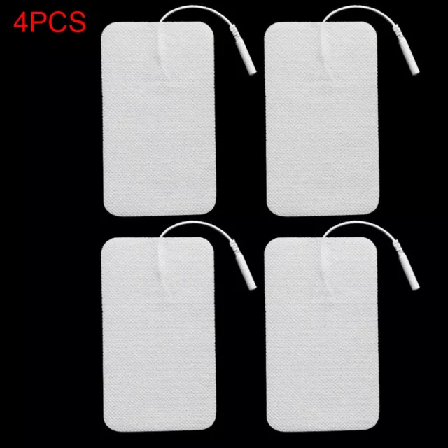 4Pcs 7X12cm Non-Woven Electrode Pads Sheet Reusable 2mm Pin For Tens Machine