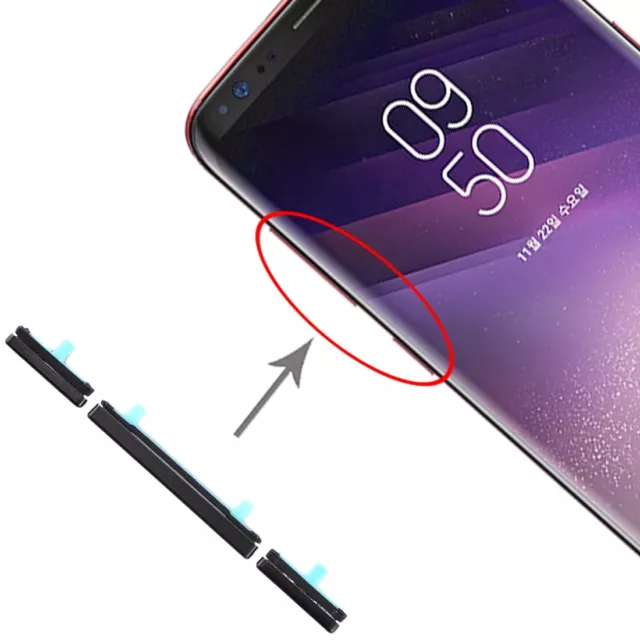 KIT TASTI ESTERNI Per Galaxy S8 G950  S8+  G955 Power On/Off Volume Side Button