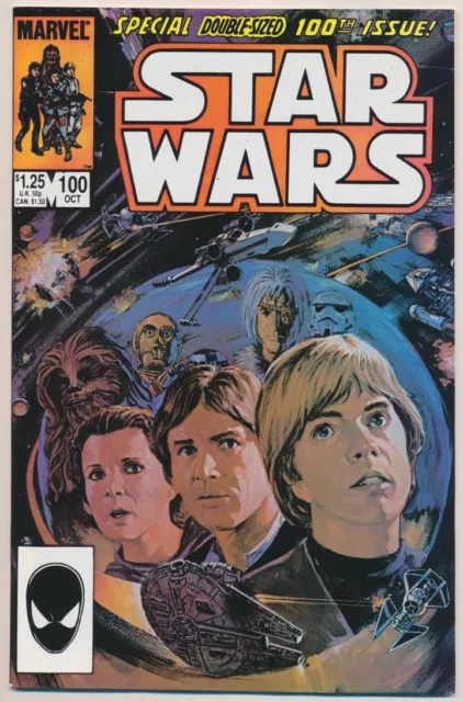 Star Wars #100 Comic Book - Marvel Comics!  Double-Sized 100th Issue!
