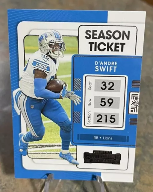 2021 Panini Contenders Season Ticket DAndre Swift Detroit Lions #32